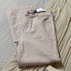 H&M Women's High Rise Jeans - Light Tan